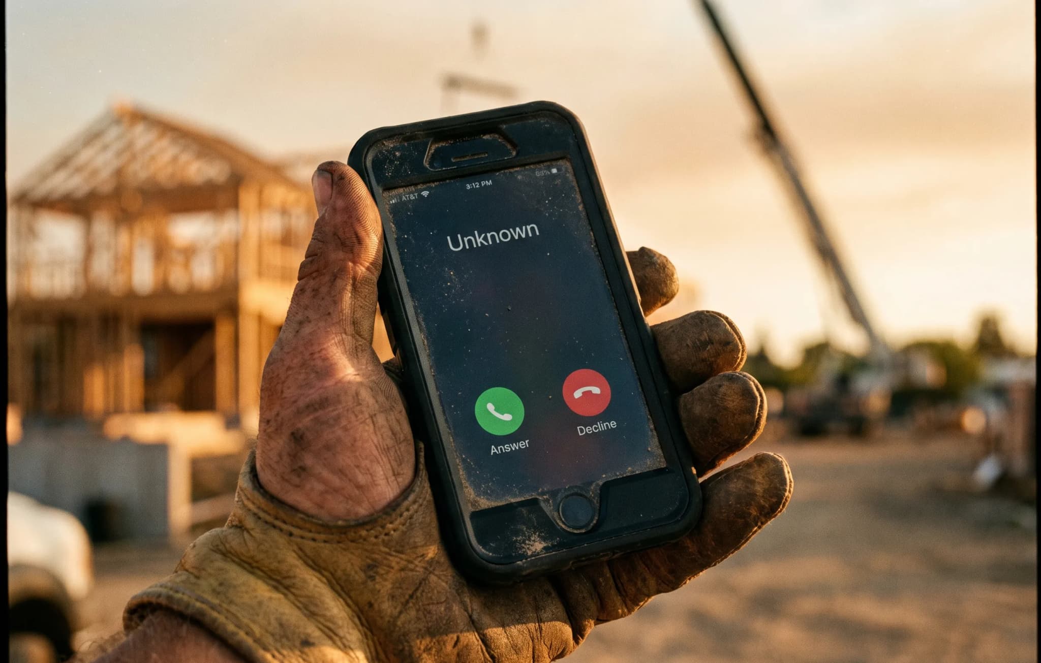 Missed call ringing on a worksite phone